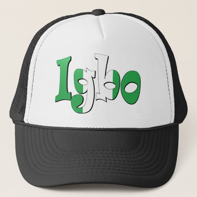 Igbo (nigerische Flagge) Truckerkappe (Vorderseite)