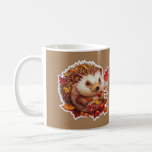 Igel-Abenteuer im Herbst Kaffeetasse (Links)