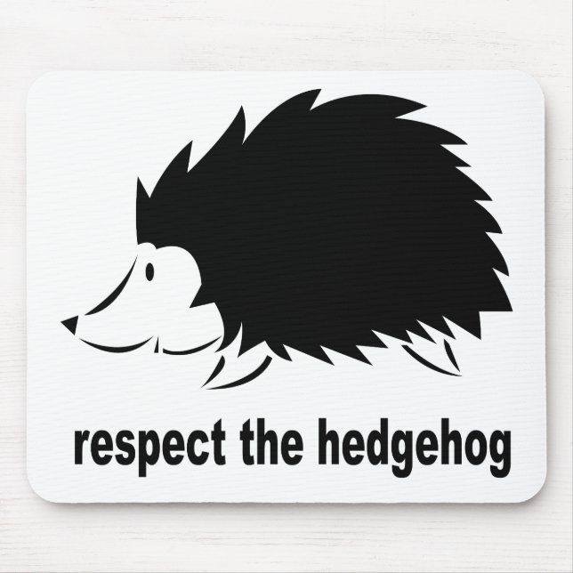 Igel - Achtung des Igels Mousepad (Vorne)