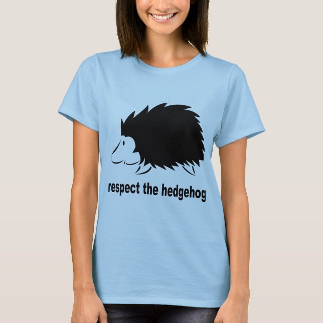 Igel - Achtung des Igels T-Shirt (Vorderseite)