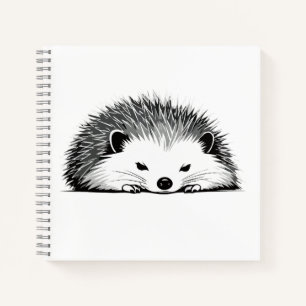 Igel Adorable Süße Tier Schlafen Entspannen Notizbuch