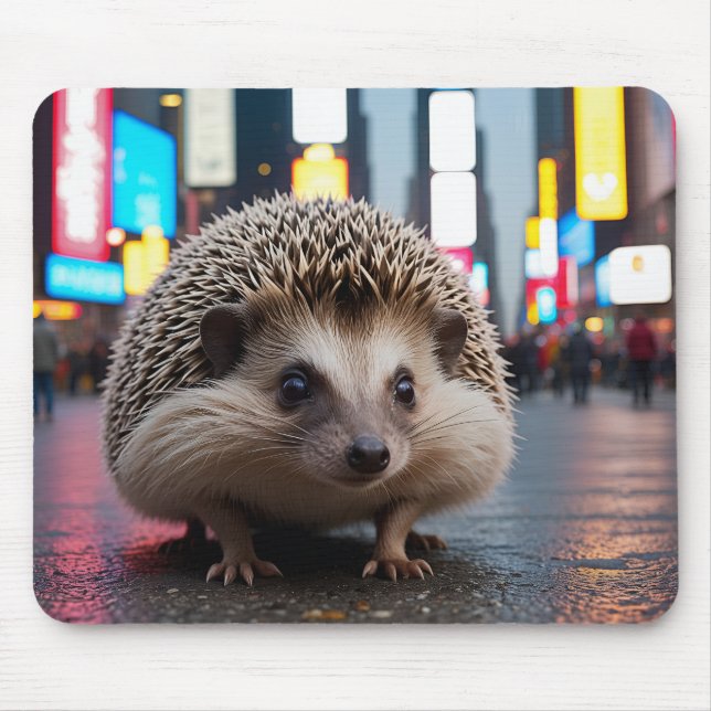 Igel am Times Square Mousepad (Vorne)