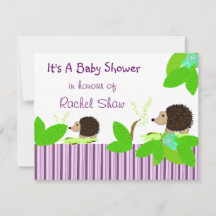 Igel-Baby-Shower-Einladung Einladung