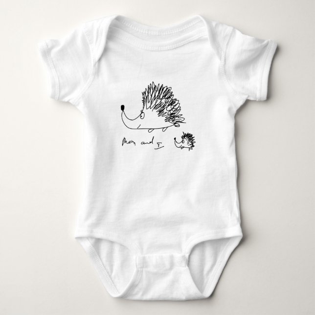 Igel Baby Strampler (Vorderseite)