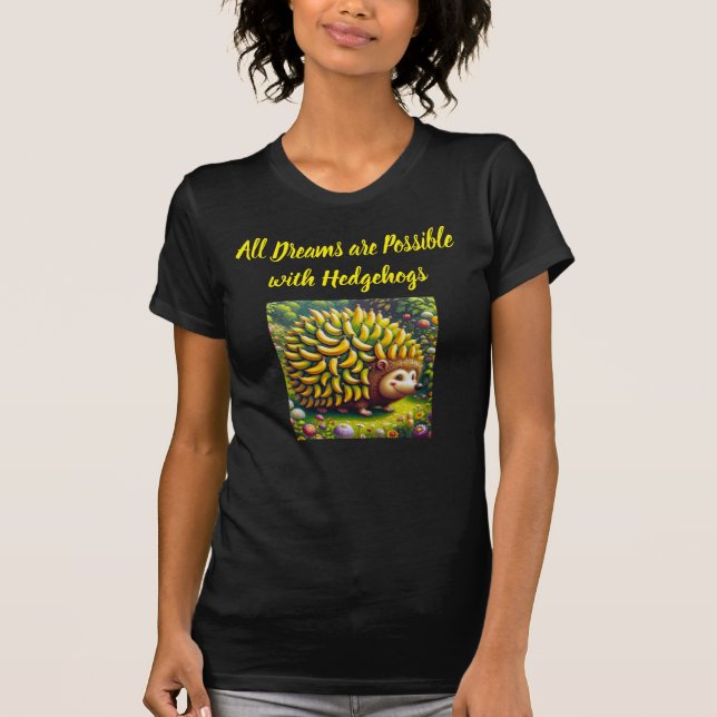 Igel-Bananen T-Shirt (Vorderseite)