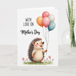 Igel Blumen Muttertagskarte Karte