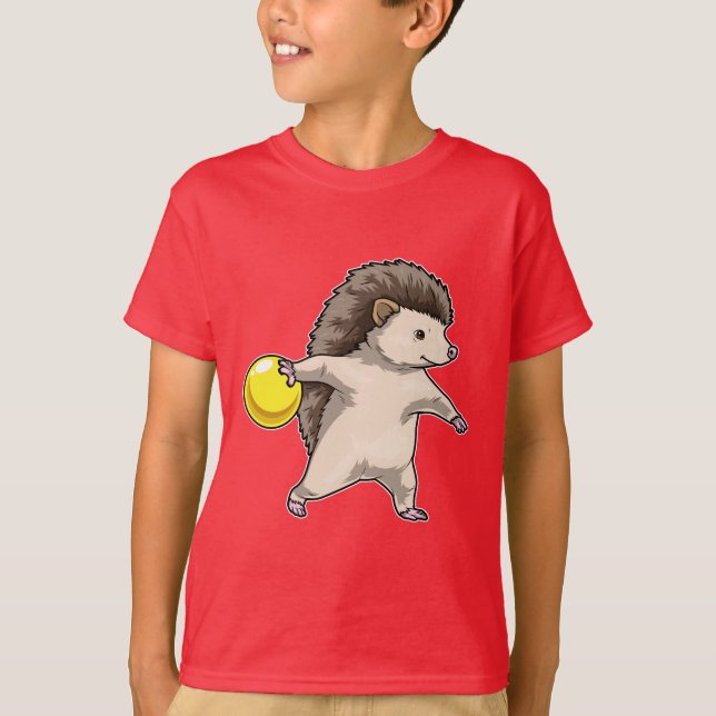 Igel-Bowling Bowlingkugel T-Shirt (Vorderseite)