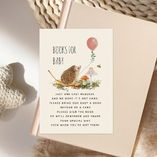 Igel Bücher für Baby Pilze Ballon Girl Einladung