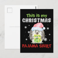 Igel Das ist mein Weihnachts-Pajama-Shirt