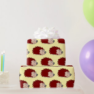 Igel-Design mit beliebigem Hintergrund Geschenkpapier