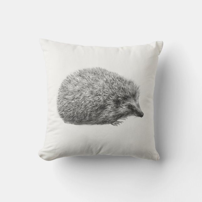 'Igel Drawing Kissen (Vorderseite)