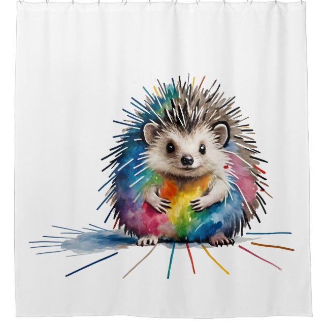 Igel Duschvorhang (Vorderseite)
