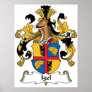 Igel Familienwappen Poster