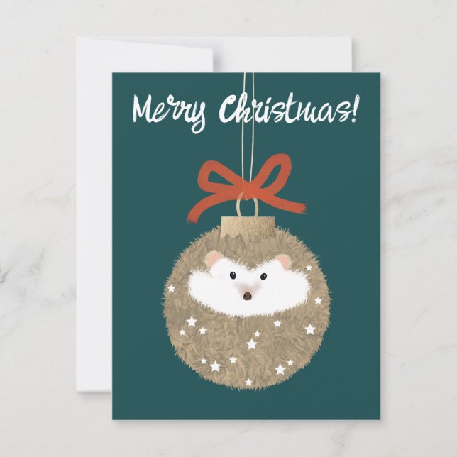 Igel Feiertagskarte (Vorderseite)