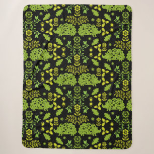 Igel Folk Art Sherpadecke