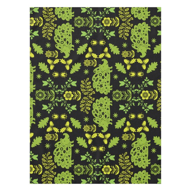 Igel Folk Art Tischdecke (Vorderseite)