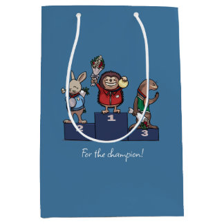 Igel Für Den Champion! Gut Gemacht Geschenk Kunstw Mittlere Geschenktüte