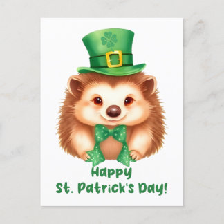 Igel Gráinneog Happy St. Patricks Day Postkarte