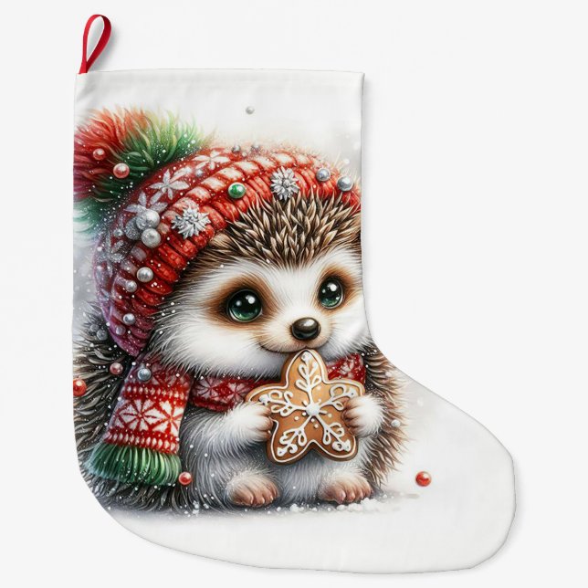 Igel Großer Weihnachtsstrumpf (Vorderseite)