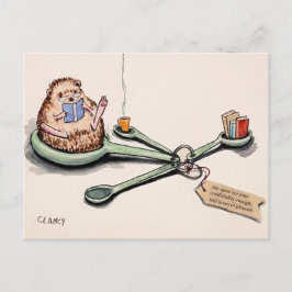 Igel Halbstunde angenehme Postkarte