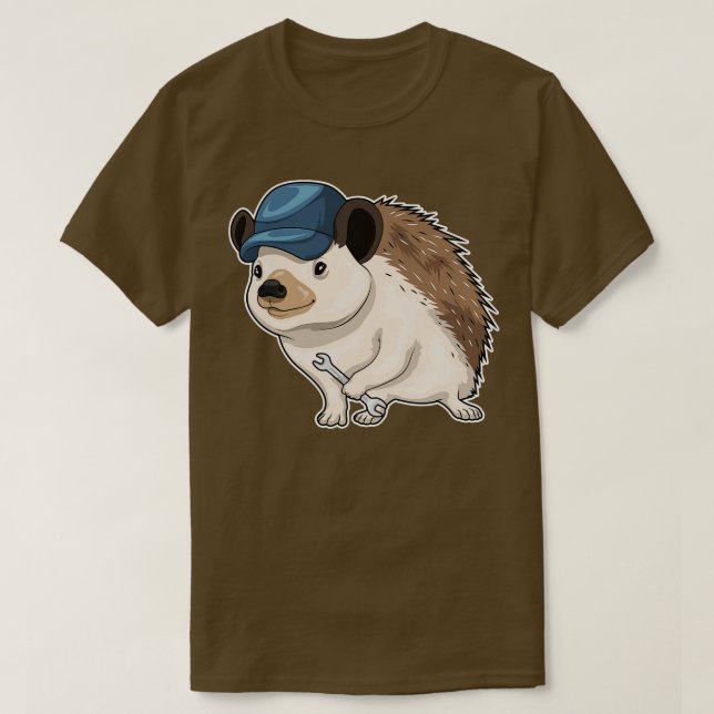 Igel Handwerker Wrench T-Shirt (Design vorne)