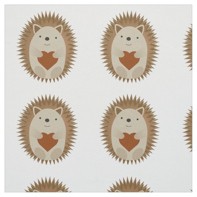 Igel Heart Stoff (Muster)