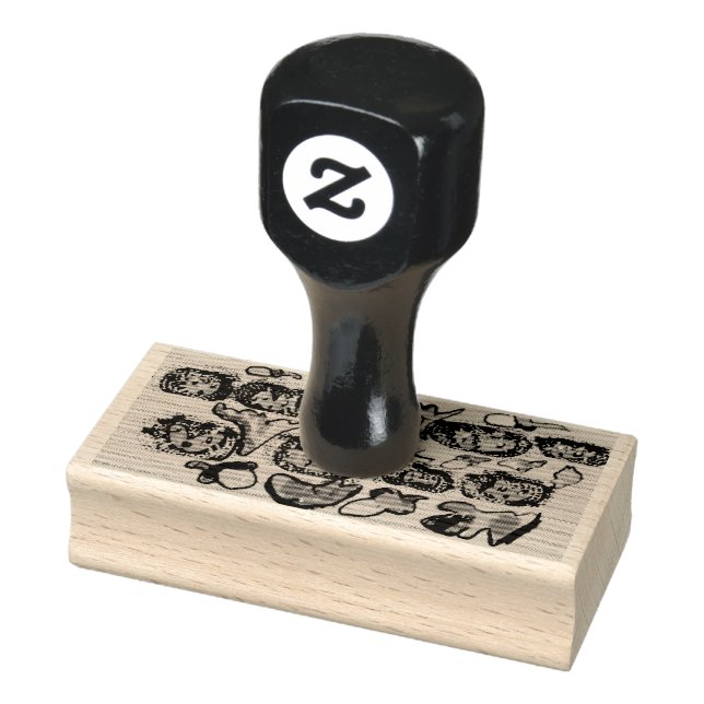 Igel Herbst Gummistempel (Stempel)