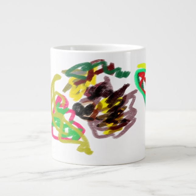 Igel Herbst Jumbo-Tasse (Vorderseite)