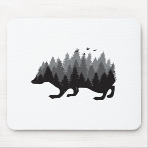 Igel - Holzbauweise Mousepad