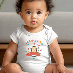 Igel Hugs - Niedlicher Personalisierter Baby Bodys Strampler