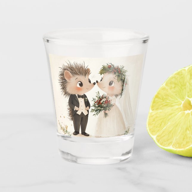 Igel Illustration Kurzes Glas (Vorderseite)