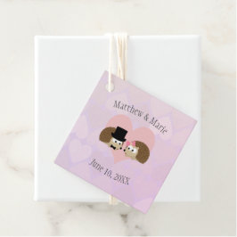 Igel in der Liebe Geschenkanhänger