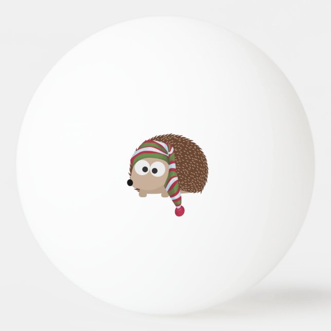 Igel in der Schlafkappe Tischtennisball (Vorderseite)
