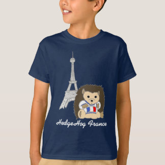 Igel in Frankreich-Dunkelheit scherzt T-Shirts