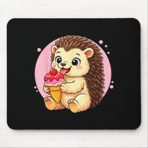 Igel isst Eis-Grafik Jungen Mädchen Mousepad