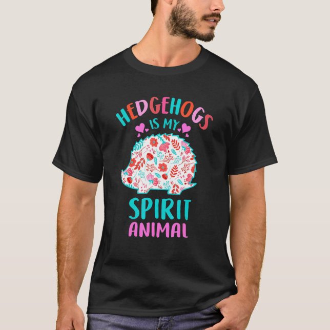 Igel ist mein Geistermädchen, das Lieben gehen. T-Shirt (Vorderseite)