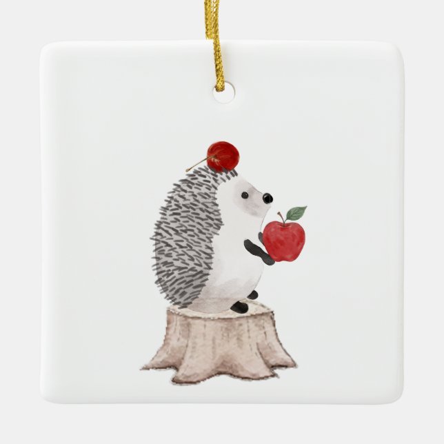 Igel Keramikornament (Vorderseite)