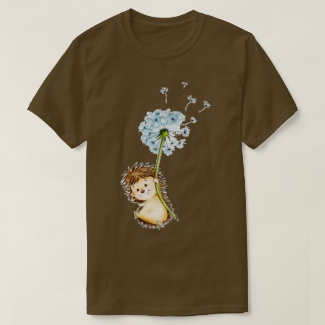 Igel-Kronleuchter T-Shirt (Design vorne)