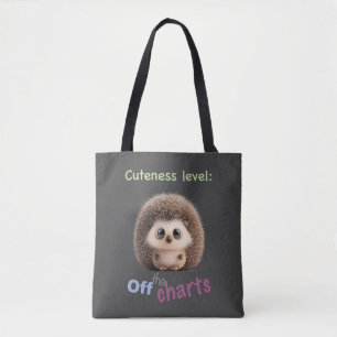 Igel Kutness Level Niedlich Adventure Funny Zitat Tasche