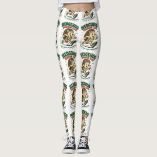 Igel Laufclub Süße Maskottchen-Shirt Leggings