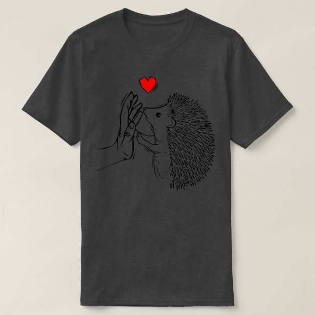 Igel Liebe Frauen Mädchen Kinder Jungen Männer T-Shirt (Design vorne)