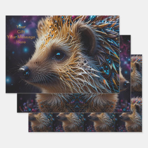 Igel-Liebe in jedem Herzschlag  Geschenkpapier Set
