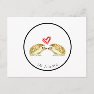 Igel Liebe Postkarte