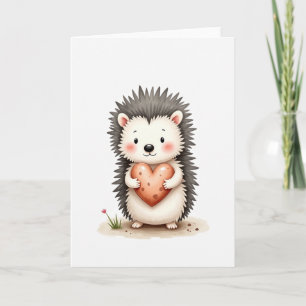 Igel-Liebesherzkarte Karte