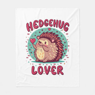 Igel-Liebhaber Fleecedecke
