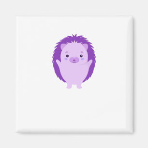Igel lila Pflanze Magnet