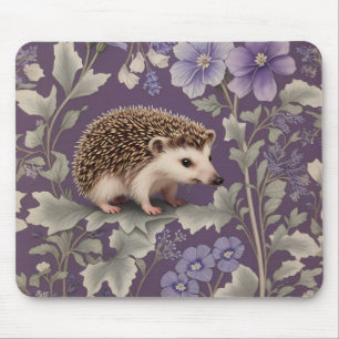 Igel Lila William Morris Inspiriert Floral Mousepad