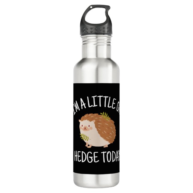 Igel Little zur Hedge heute Edelstahlflasche (Vorderseite)