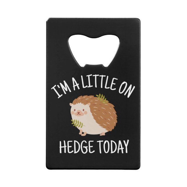 Igel Little zur Hedge heute Geldbeutel Flaschenöffner (Vorderseite)