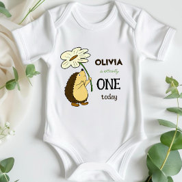 Igel mit Blume Baby Strampler